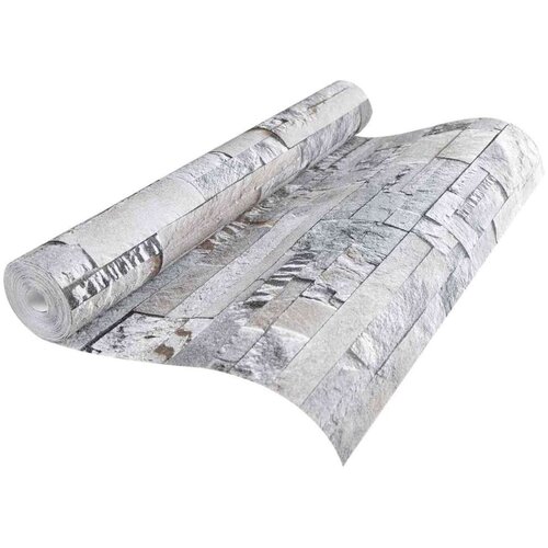  3D tapeta kamena Siva 10 x 0 53 m N woven tkanina - Siva Cene