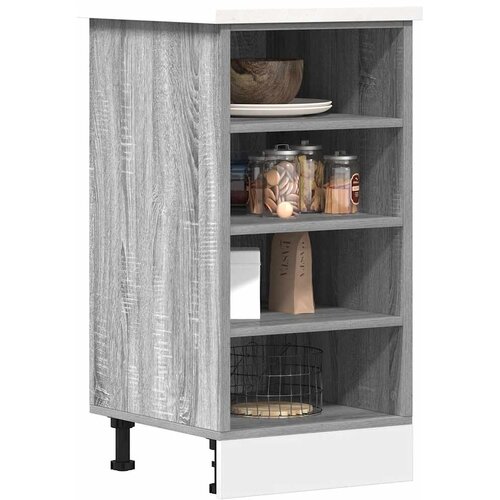  Donji ormarić "Riga" sivi sonoma 40x44,5x81,5 cm inženjerski drvo Cijene