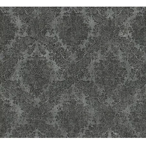 AS Creation Tapeta iz netkane tekstilije AS CREATION Secret Garden (črna, vzorec ornamenta, 10,05 x 0,53 m)