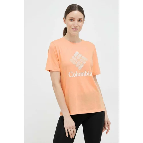 Columbia Majica kratkih rukava za žene, boja: narančasta