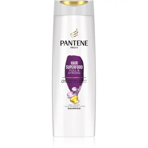 Pantene Hair Superfood Full & Strong šampon za prehrano in sijaj 400 ml