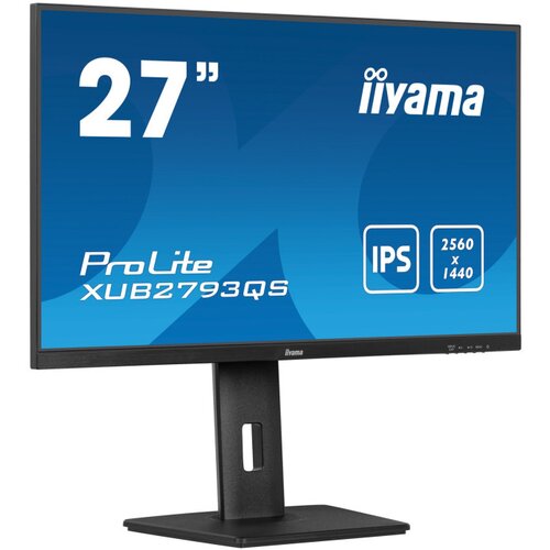 Iiyama Monitor 68,6 cm (27,0") XUB2793QS-B6 2560x1440 100Hz IPS 1ms HDMI DisplayPort Pivot Zvočniki sRGB96% AdaptiveSync ProLite, (21533647) Cene