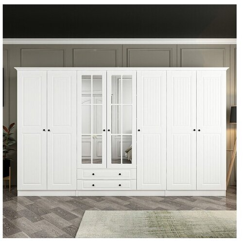 Hanah home Ormar Kale-4021, 315x190x52 cm, Bijela Cene