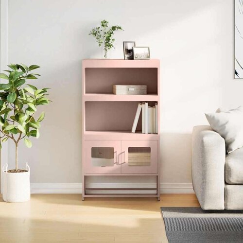 vidaXL Visoka ploča ružičasta 68x39x123 cm čelik Cijene