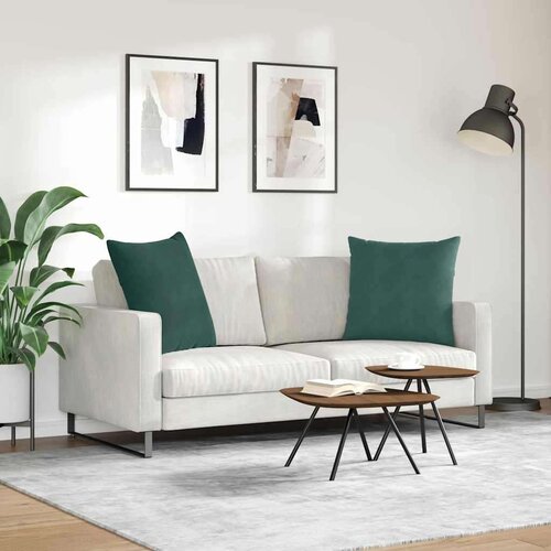 VidaXL jastučići za sofu 2 pcs tamnozelena 60 x 60 cm kordura tekstil Slike