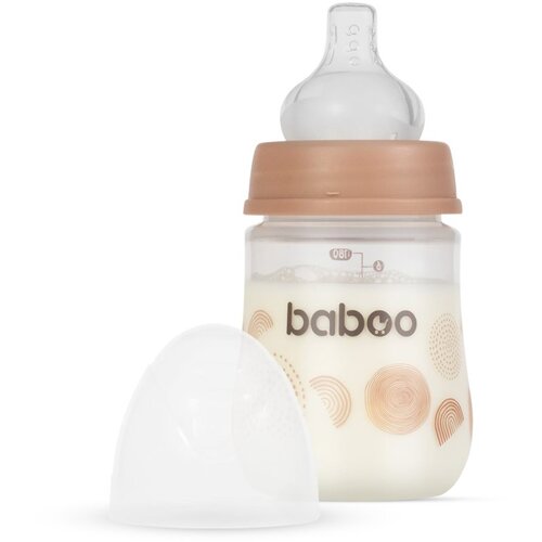 Baboo Anti-colic Feeding Bottle antikolična steklenička za otroke od rojstva Au Naturale, 0+ months 180 ml Cene