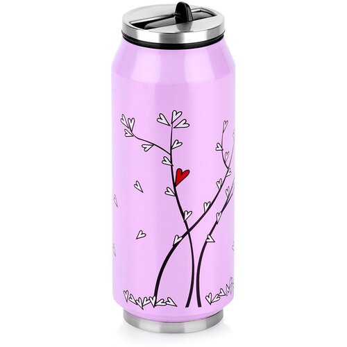 Orion Termo vrček v pločevinki roza SRCE 400 ml, (5000036246) Cene