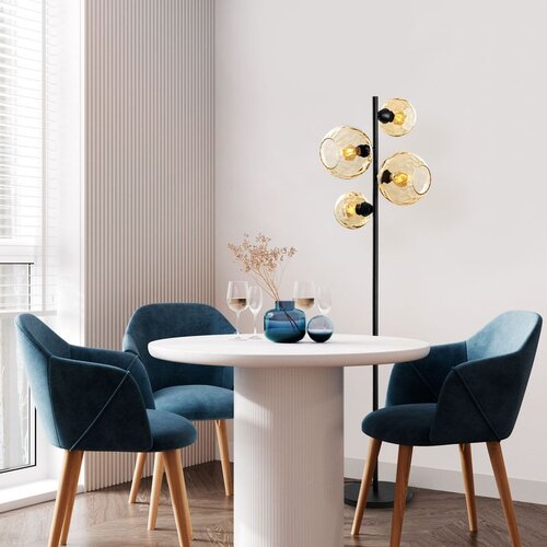 Opviq benek - žuta i crna podna lampa Cene