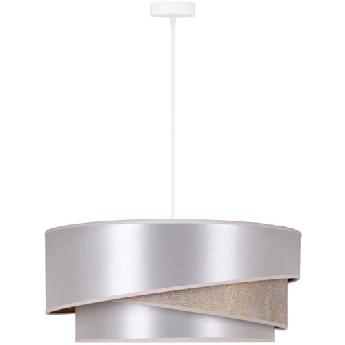  Duolla - Visilica na sajli KOBO 1xE27/15W/230V prečnik 45 cm srebrna/zlatna Slike