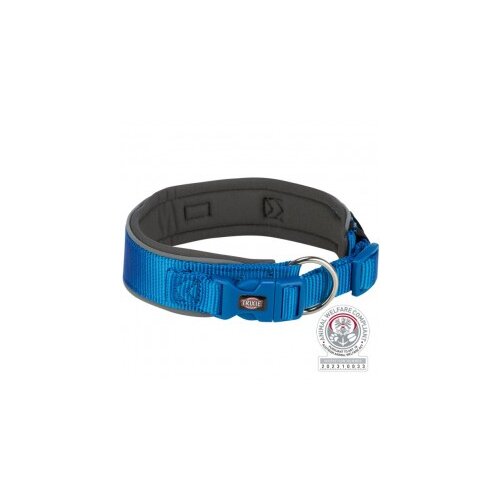  Ogrlica Premium ekstra široka L XL 53 62 cm/50 mm plavo/siva Cene