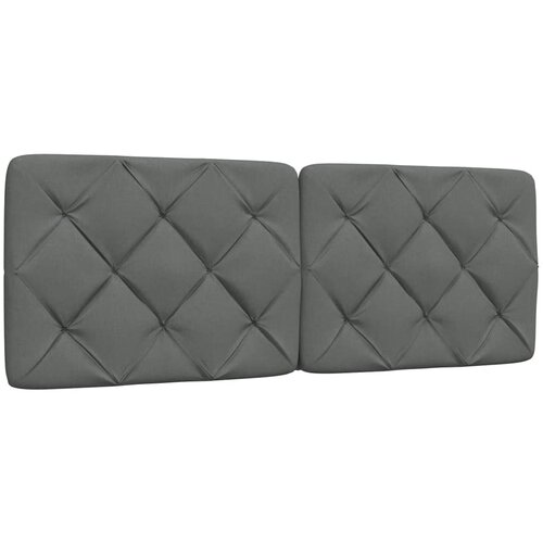 vidaXL Vzglavna stranica temno siva 120 cm blago Cene