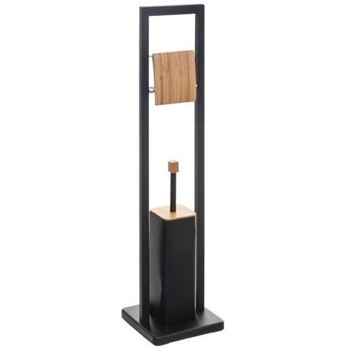 Msv držalo za WC papir in ščetko, črno 160926B Cene