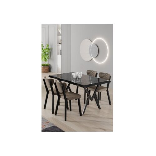 Hanah home Trpezarijski set, 5 dijelova, bež Cijene