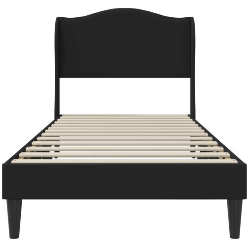  Okvir za krevet Crna 90 x 190 cm Umjetna koža - Jjedan Slike