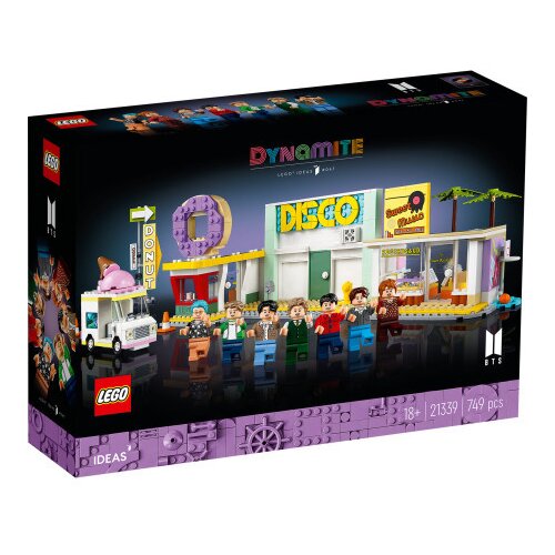 Lego Ideas 21339 BTS Dynamite Cene