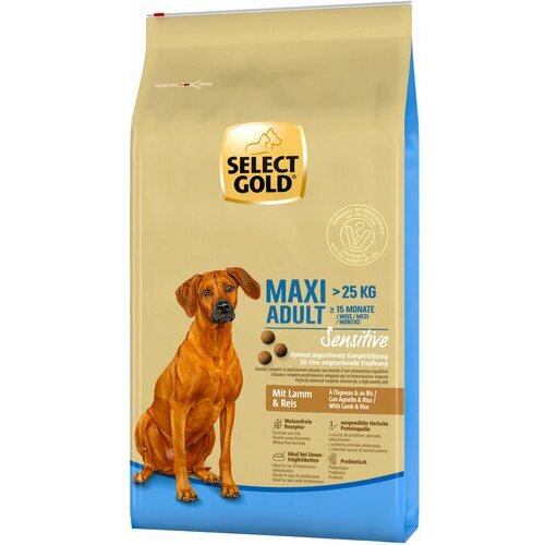 Select Gold dog sensitive maxi adult lamb&rice 12kg Slike