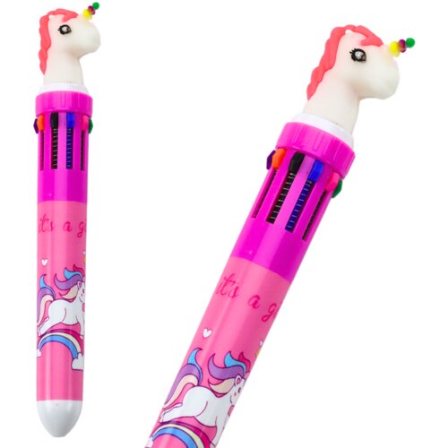  Multicolor Unicorn Automatic Pen 10 Pink Cene
