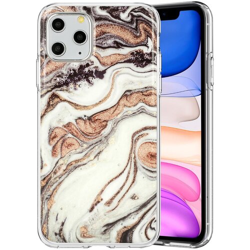  Zaščitni etui Marble Glitter za Samsung Galaxy A21s - design 1 Cene