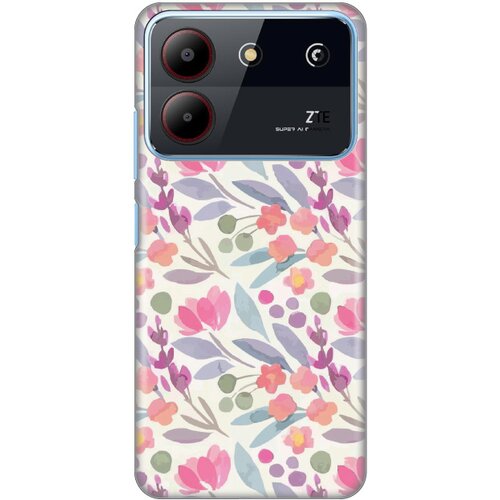  maska za zte blade A54 watercolor flowers silikonska print Cene