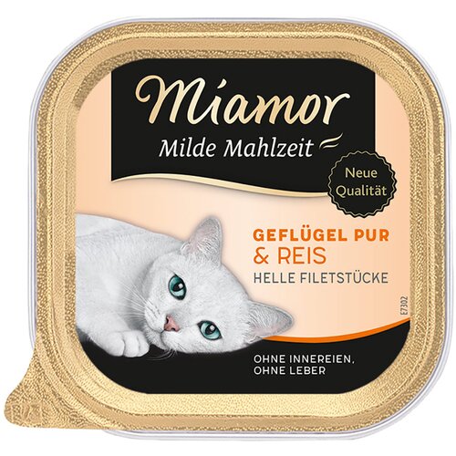 Miamor Milde Mahlzeit 6 x 100 g - Čista perutnina &amp;amp; riž Slike