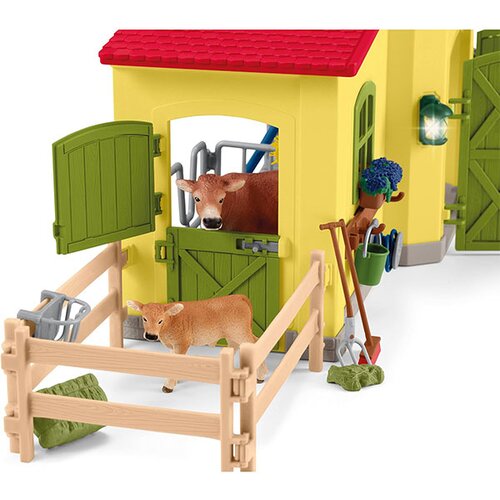 Schleich Farm World 42605 Gro&amp;szlig;er Stall m.Tieren u. Zubeh&amp;ouml;r Slike