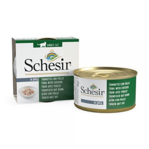 Schesir cat tunjevina i piletina 85gr Cene