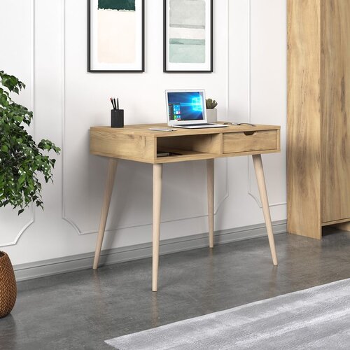 Hanah home radni sto offer - oak, wooden oakwooden study desk Slike