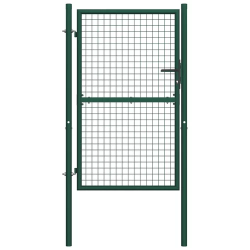 vidaXL Vrata za ogradu čelična 100 x 200 cm zelena