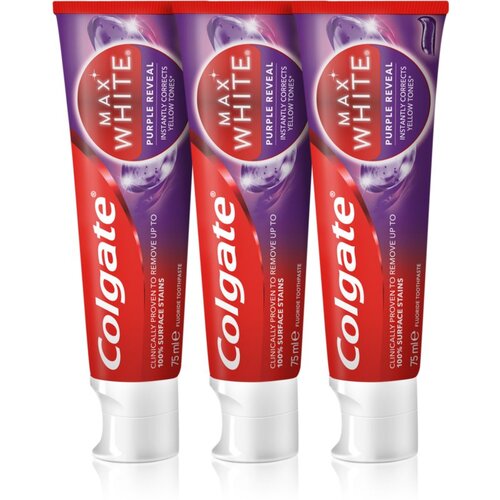Colgate Max White Purple Reveal osvježavajuća pasta za zube 3x75 ml Cijene