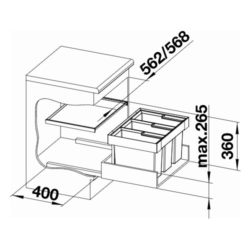 Blanco FLEXON II 60/3 521472 Cene
