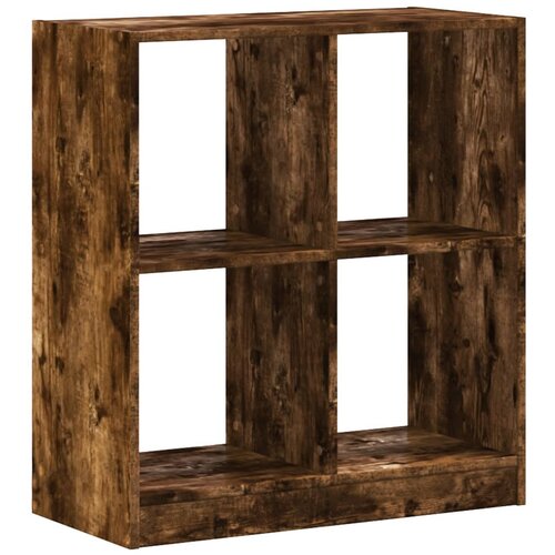 Maison Chic Knjižna omara - Knjižni regal dimljeni hrast 68,5x32x75 cm inženirski les, (21726404) Cene