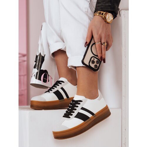 DStreet Sportowe sneakersy damskie RUNTAG białe Slike