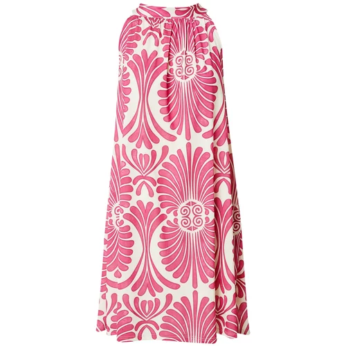ZABAIONE Ljetna haljina 'Ad44ele' ružičasta / magenta / prljavo bijela