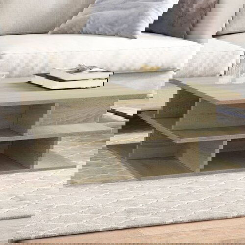 vidaXL Klubska mizica sonoma hrast 70x70x29 cm inženirski les Cene