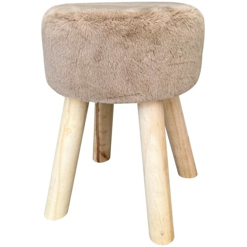 Ambia Home TABURE, les, tekstil, leseni material bež Cene