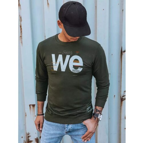 DStreet Men&amp;#039;s khaki sweatshirt BX5368 Slike