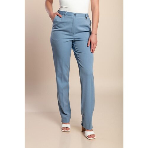 Fenzy Plus Size Elegantne Dolge Hlače, Svetlo Modre Cene