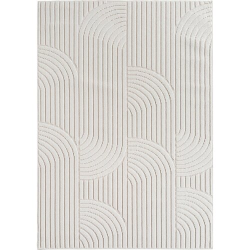 Novel RAVNO TKANA PREPROGA HELIX 280/370 cm tkano krem barve Cene
