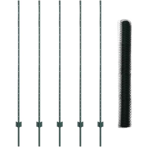  Heksagonalna ograda s stubom 10 x 1,5 m Čelik premazan PVC-om Slike