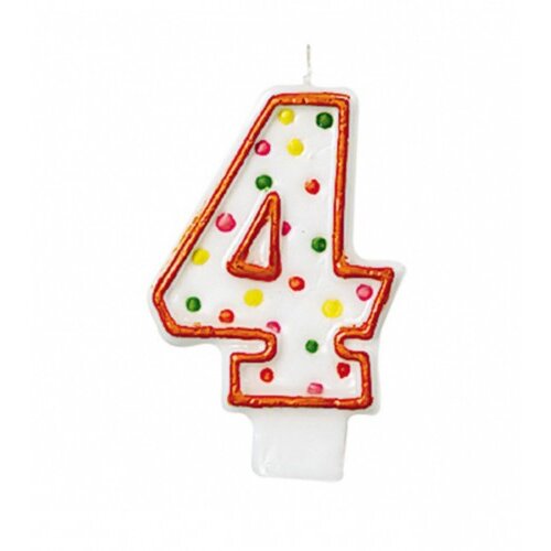 Amscan Svijeća rođendanska br.4 INT176004 Slike