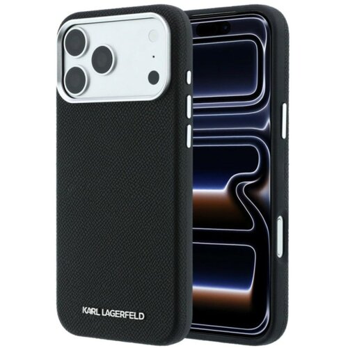  maska karl lagerfeld grained elongated magsafe iphone 17 pro max/ 18 pro max crna Cene