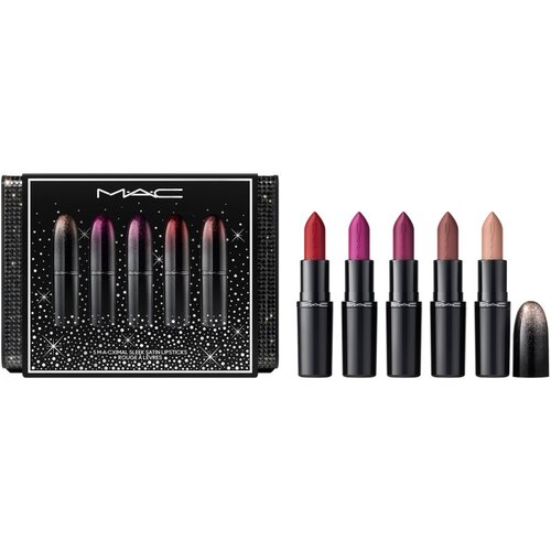 MAC Cosmetics Holiday Signature Satin Lipstick Set darilni set za ustnice Slike