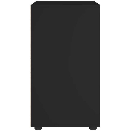 VidaXL Bivak VISNES Black 60x40x73 cm Inženirski les Slike