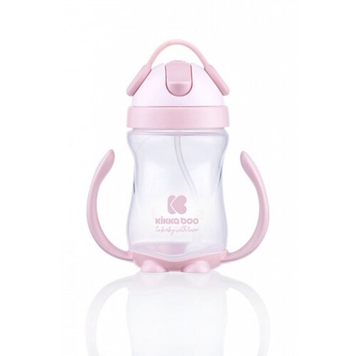 Kikka Boo šolja sa slamkom i ručicama 300ml pink ( KKB30045 ) Slike