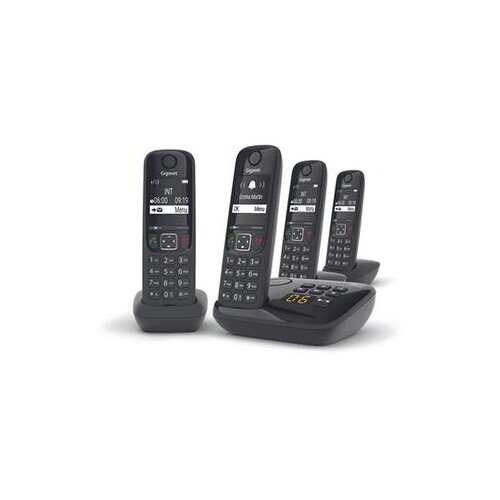 Gigaset Brezžični DECT telefon AS690A Quattro z vgrajenim odzivnikom, (5000509512) Slike