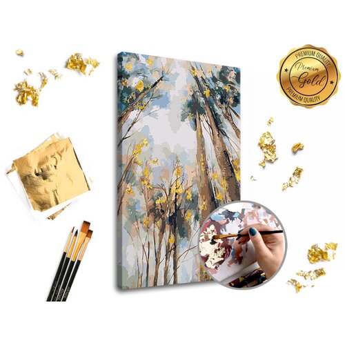  Slikanje po številkah PREMIUM GOLD - Med drevesi (set za) Cene