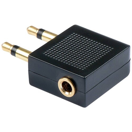 Lindy 35626 klinker avdio adapter [2x 3\,5 mm banana moški konektor - 1x priključna doza za 3\,5 mm banana moški konektor] črna, (20411415) Cene