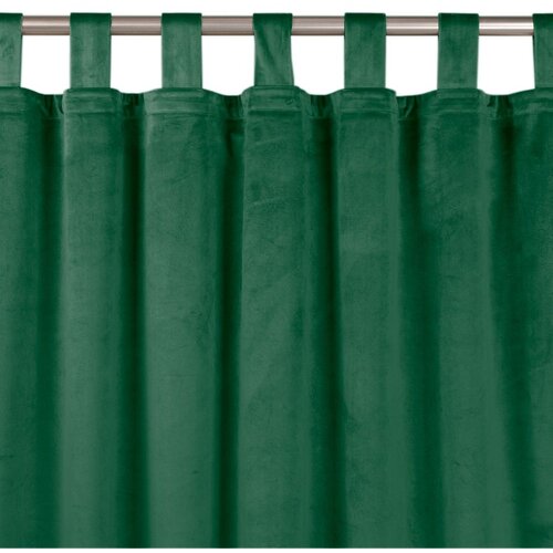  Curtain VILA color bottle green style classic 10cm tab tops velvet 135x175 HOMEDE Slike