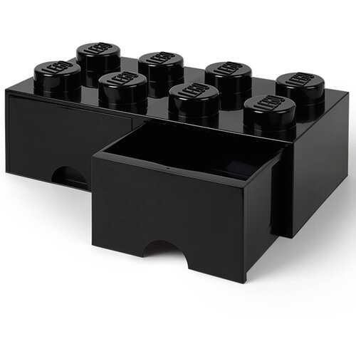 Lego crna kutija za pohranu s dvije ladice Slike