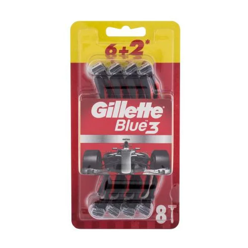 Gillette Blue3 Red britvice za jednokratnu upotrebu 8 kom za moške